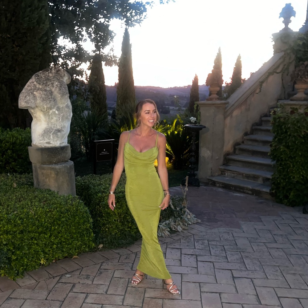 Chartreuse dress